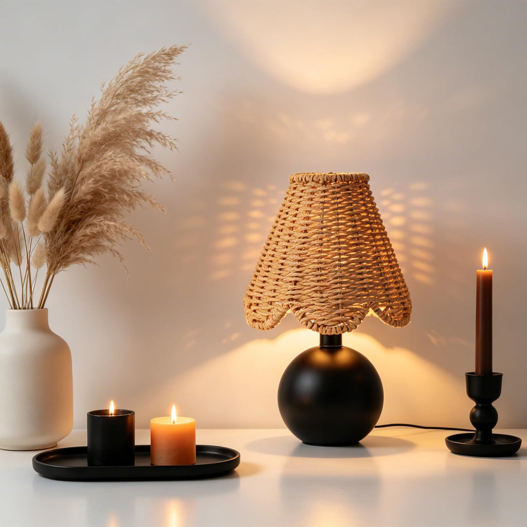 Designer Hanging Lamp Made of Natural Materials Stornfield