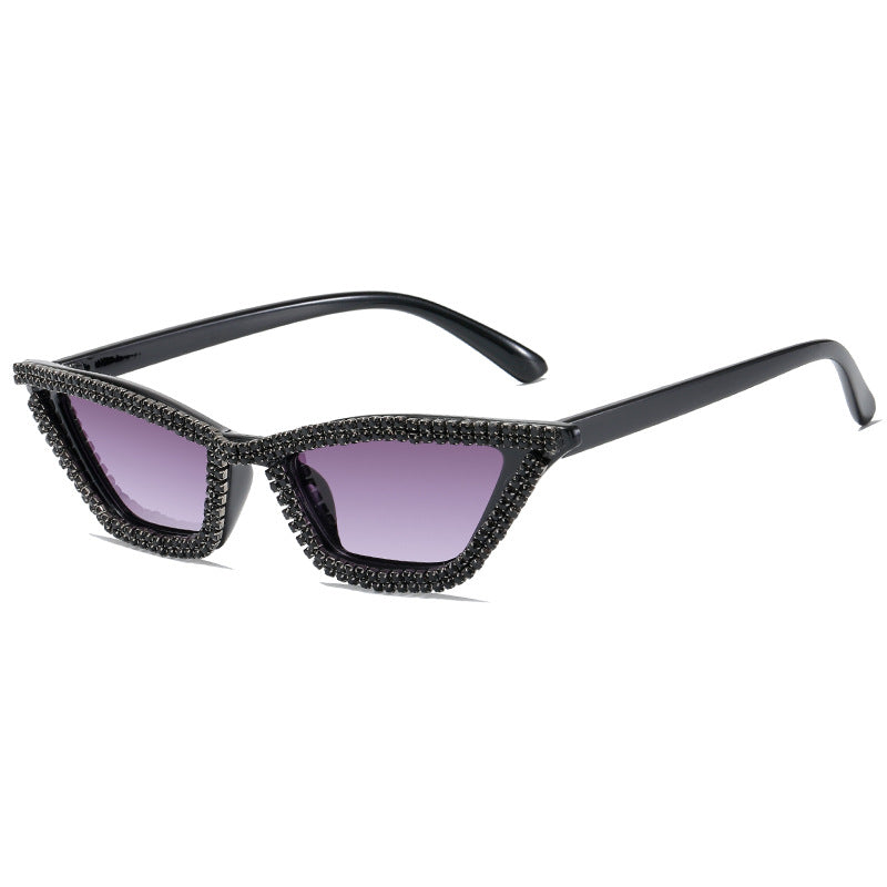 Women extravagant Cat-Eye sunglasses with sparkling crystal frame Stornfield