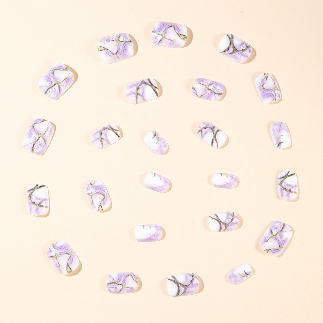 Stylish Marble Effect Nail Art Extensions Stornfield