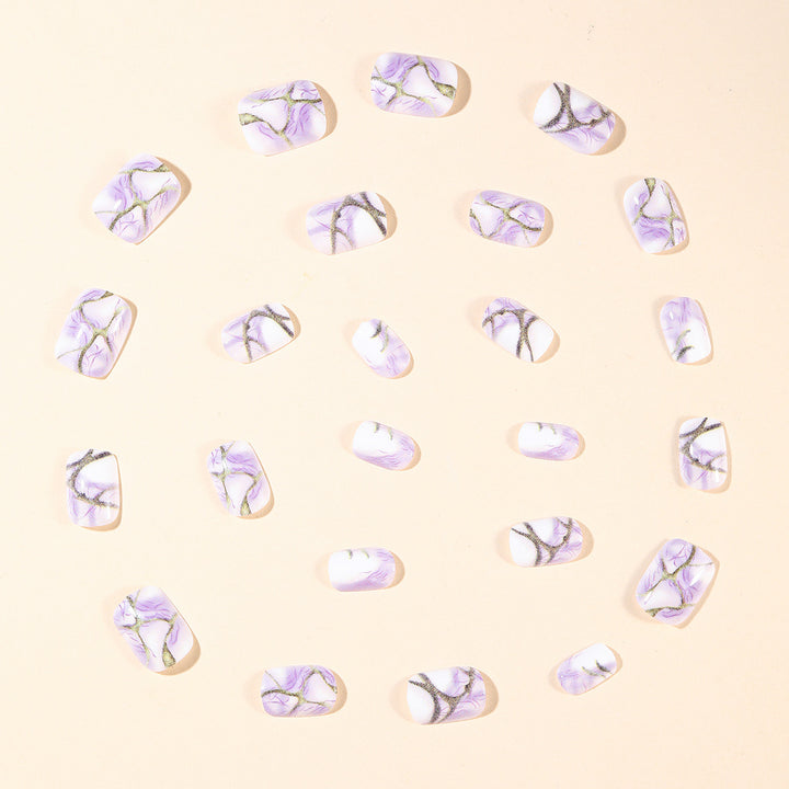 Stylish Marble Effect Nail Art Extensions Stornfield