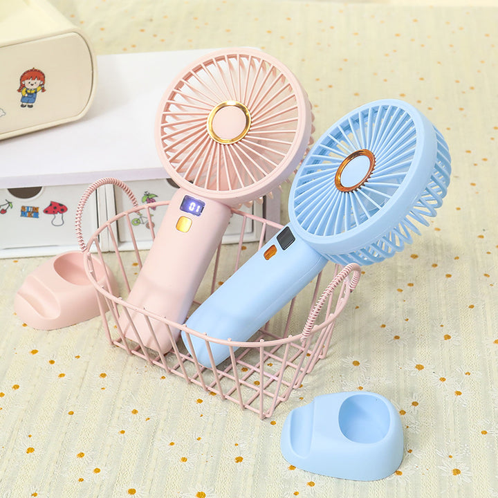 Women's Portable Hand Fan with Energy-Efficient USB Charging Function Stornfield