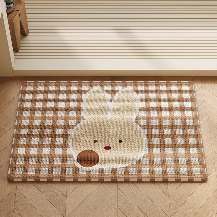 Playful Cat-Themed Bathroom Mat