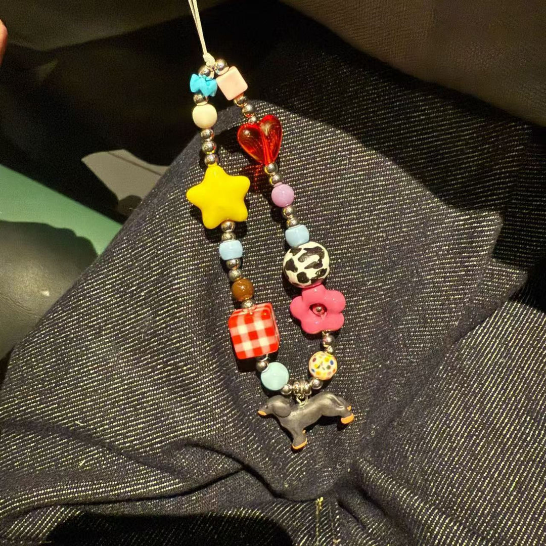 Playful Beaded Charm Phone Strap Stornfield 1790135886