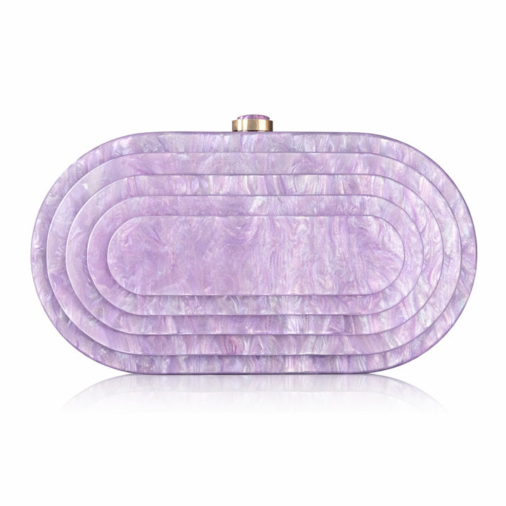 Elegant Sculptural Acrylic Clutch