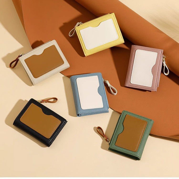 Textured  Leather Zippered Card Holder Stornfield