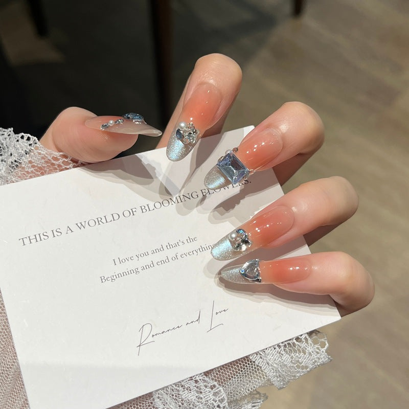 Crystal-Embellished Nail Art Extensions Stornfield