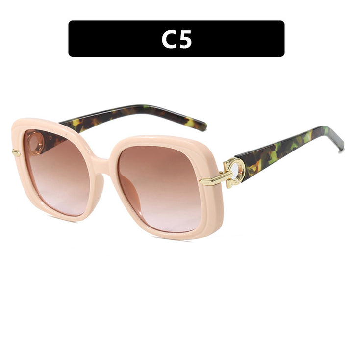 Women's square sunglasses with luxurious metal accent Stornfield