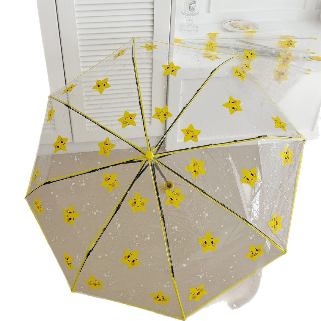 Ladies foldable umbrella with particularly playful star design Stornfield