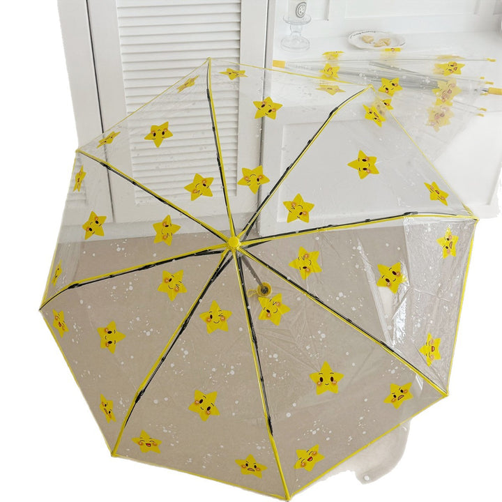 Ladies foldable umbrella with particularly playful star design Stornfield