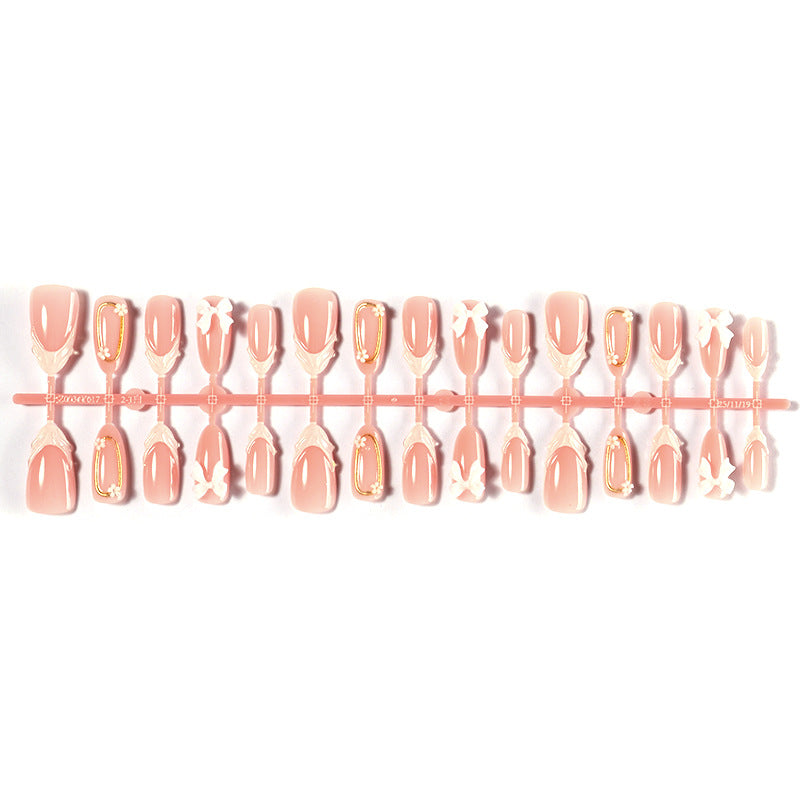 Elegant 3D Floral Press-On Nail Art Set Stornfield