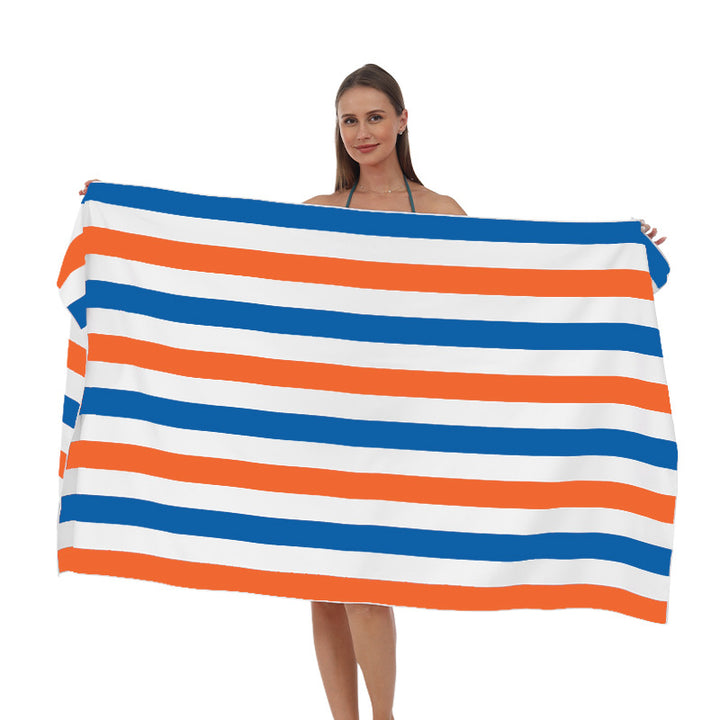 Beach towel with modern, wide stripe pattern Stornfield