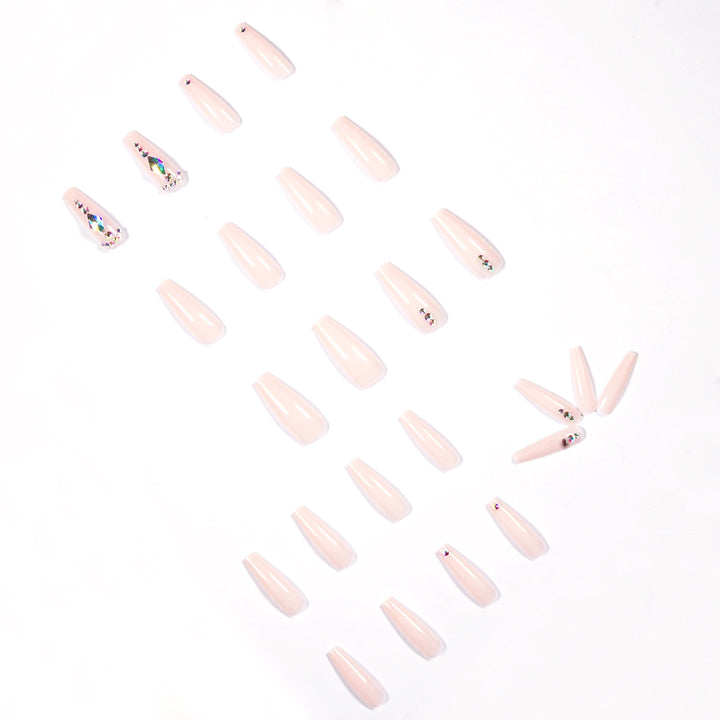 Glamorous nail extensions with rhinestone embellishments Stornfield
