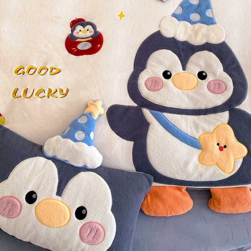 Plush Microfiber Cartoon Oversized Throw Blanket for Kids and Nursery