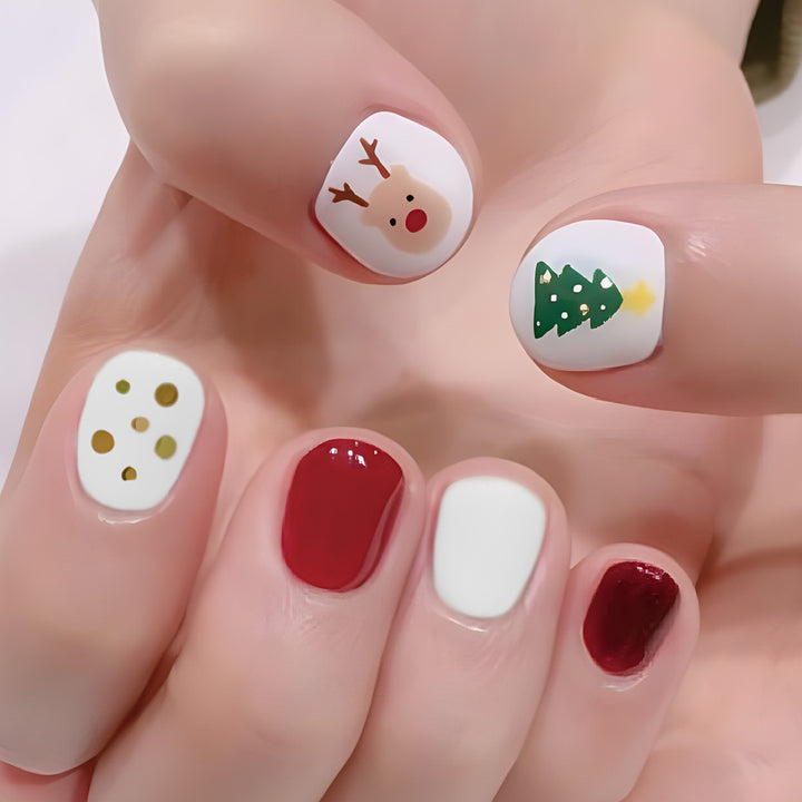 Holiday-Themed Press-On Nail Set Stornfield