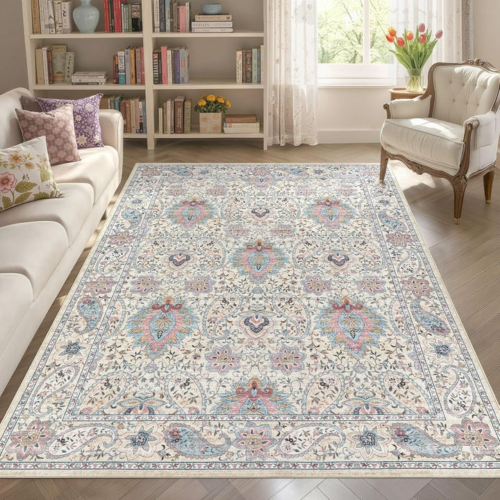 Floral Pattern Area Rug