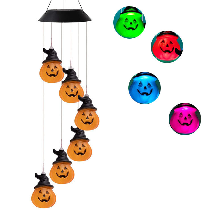LED Solar Butterfly Wind Chime Garden Hanging Light Stornfield