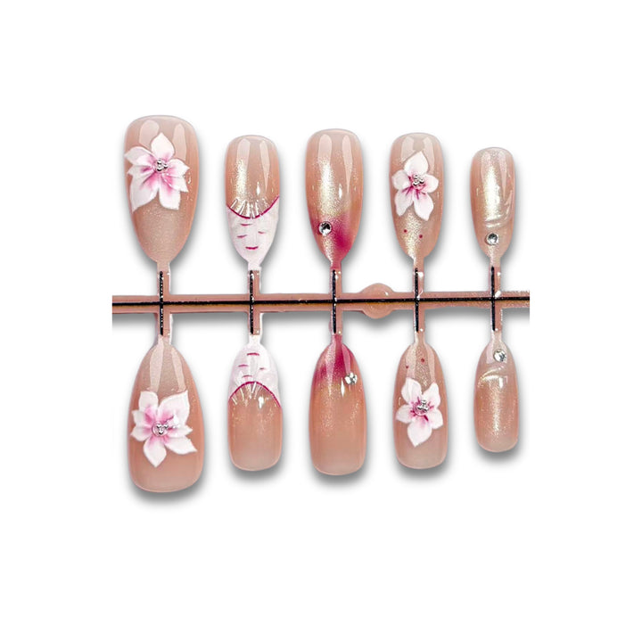 Floral-Design Press-On Nail Collection