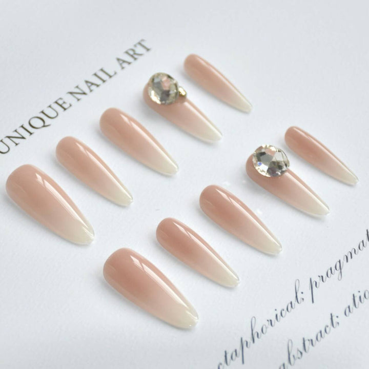 Elegant Ombre Long Stiletto Press-On Nails Stornfield
