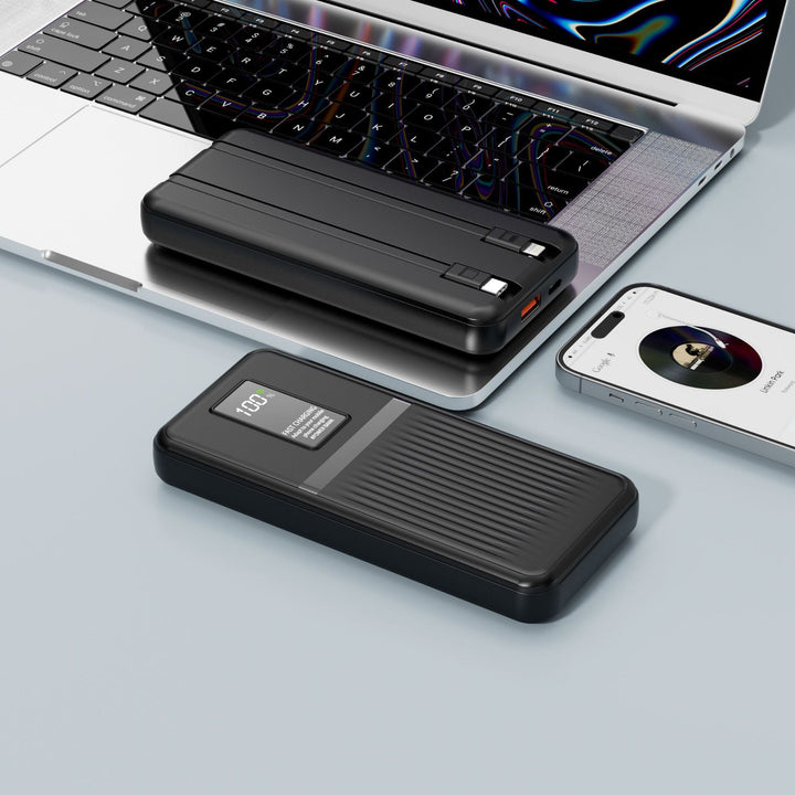 Portable power bank with state-of-the-art fast charging technology and digital display Stornfield