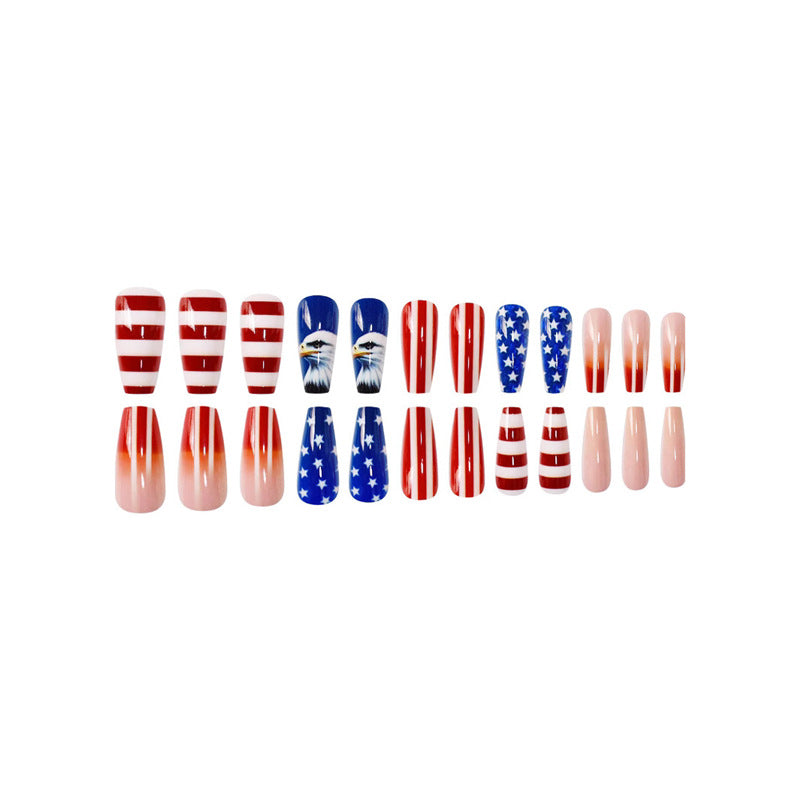 Patriotic Themed Press-On Nail Art Stornfield