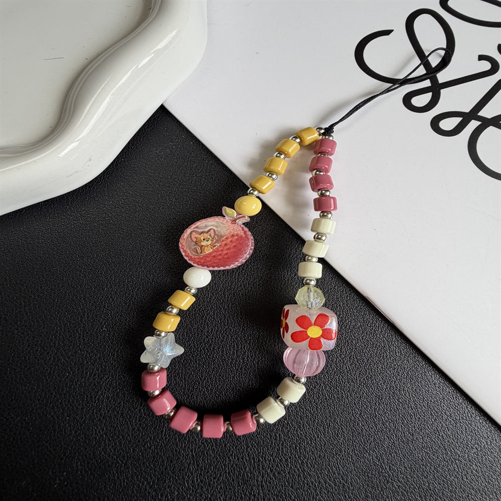 Floral Beaded Charm Necklace Stornfield