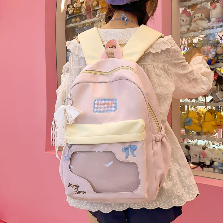 Cute Cartoon-Embellished Mini Backpack Stornfield