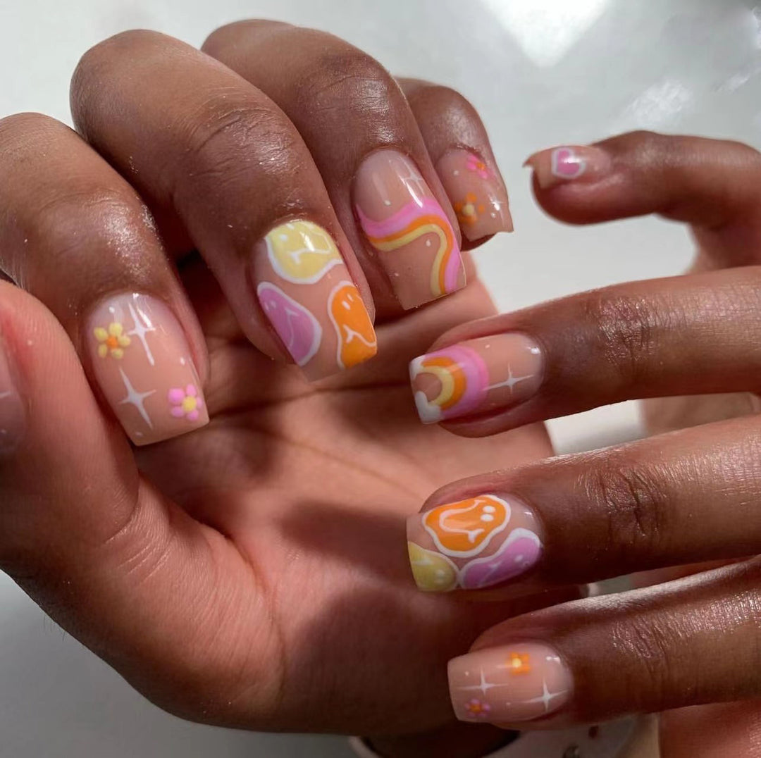 Creative nail designs with colorful patterns Stornfield