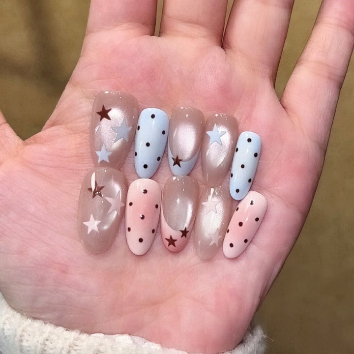 Premium Glittering Press-On Nail Extensions Stornfield