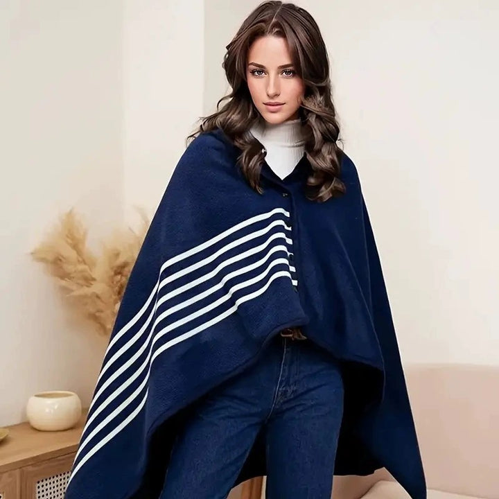 Women's stylish throw blanket with button closure Stornfield