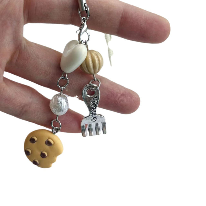 Whimsical Food-Themed Charm Keychain Stornfield