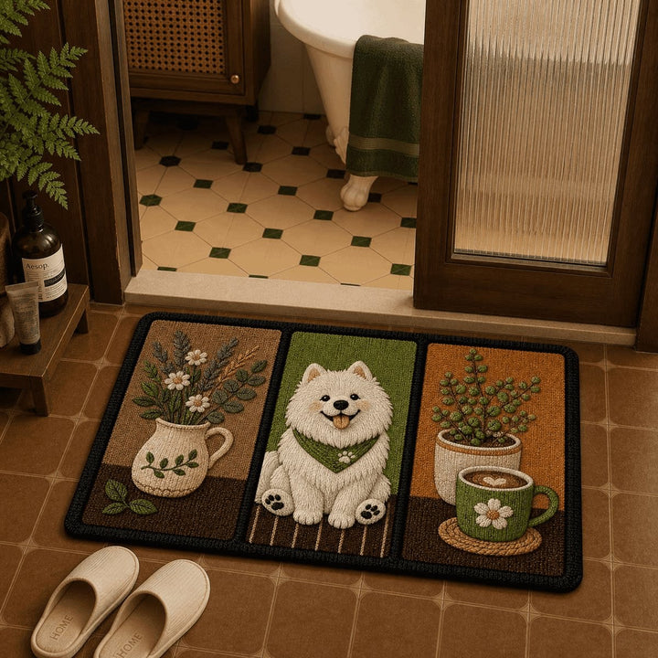 Decorative Dog-Themed Area Mat