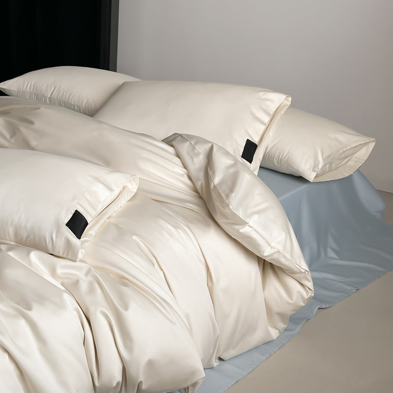 Luxury Cotton Sateen Duvet Cover Set with Envelope Pillowcases