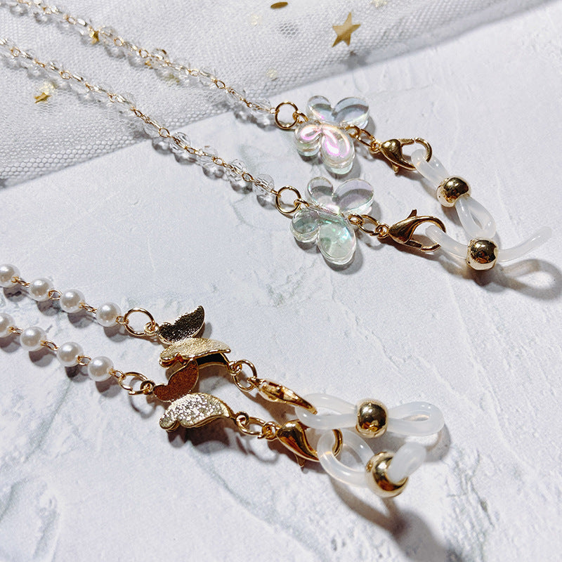 Pearl Glasses Holder Chain with Elegant Pendants Stornfield