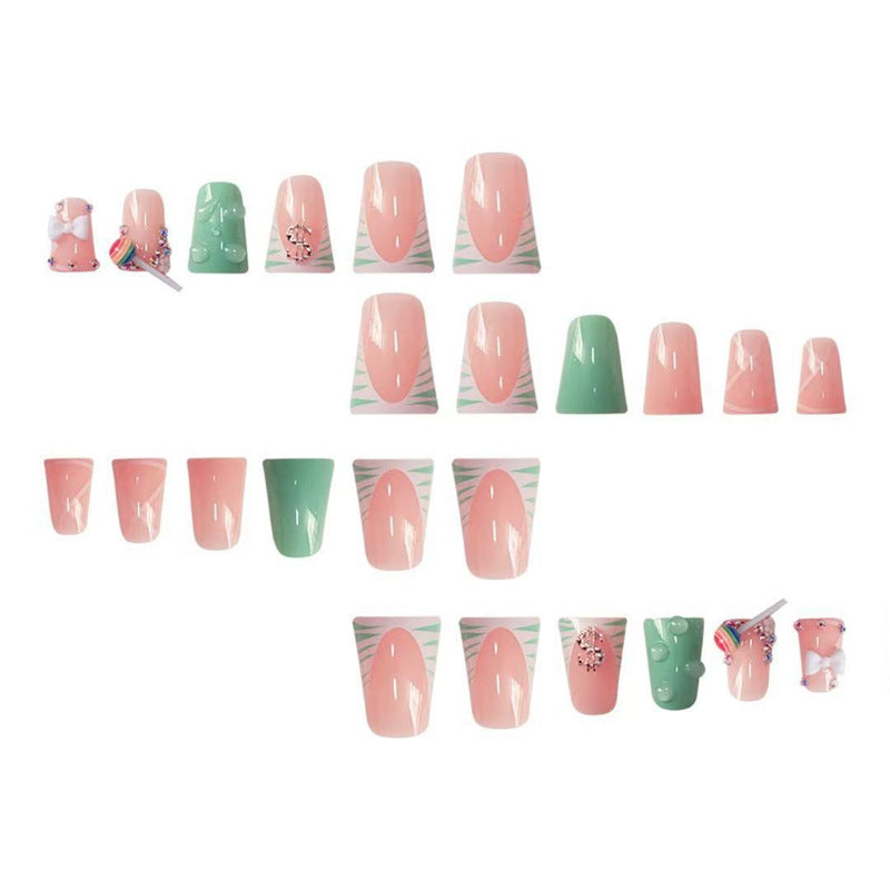 Playful Themed Press-On Nails Stornfield