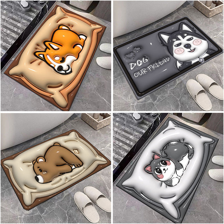 Cute Cartoon Cat Shape Bath Mat Stornfield