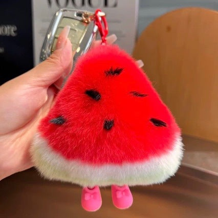 Plush Watermelon-Themed Keychain Set Stornfield