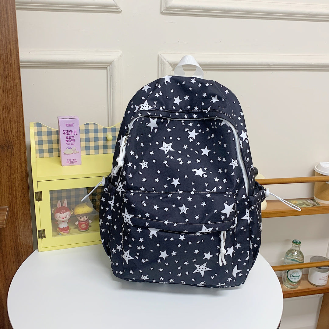 Backpack with High-Quality Star Pattern and Multifunctional Compartments Stornfield