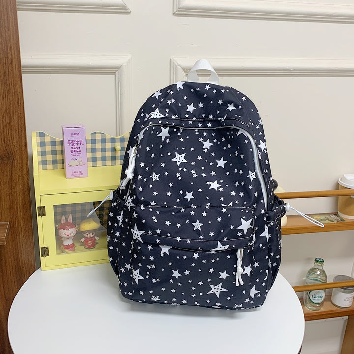 Backpack with High-Quality Star Pattern and Multifunctional Compartments Stornfield