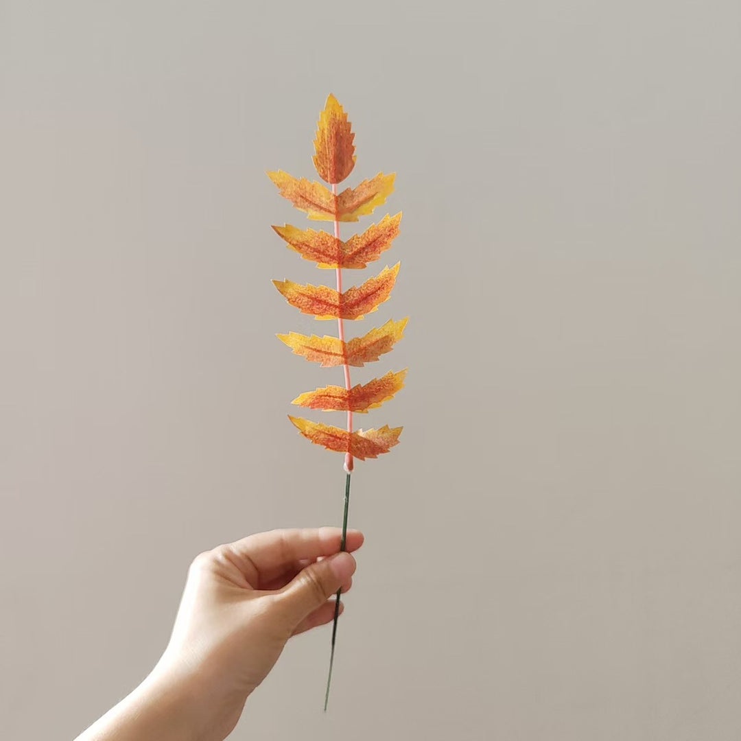 Autumn-Inspired Decorative Leaf Stem