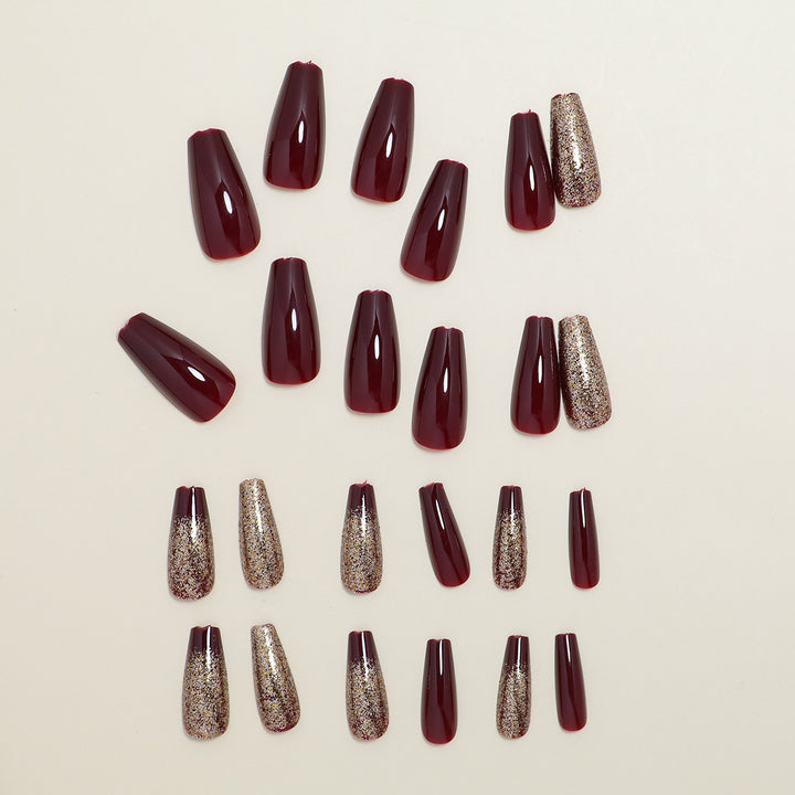 Glittering Press-On Nail Set Stornfield