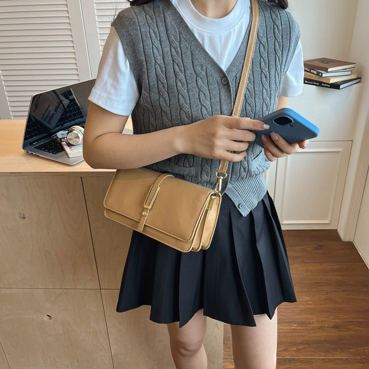 Leather Crossbody Clutch