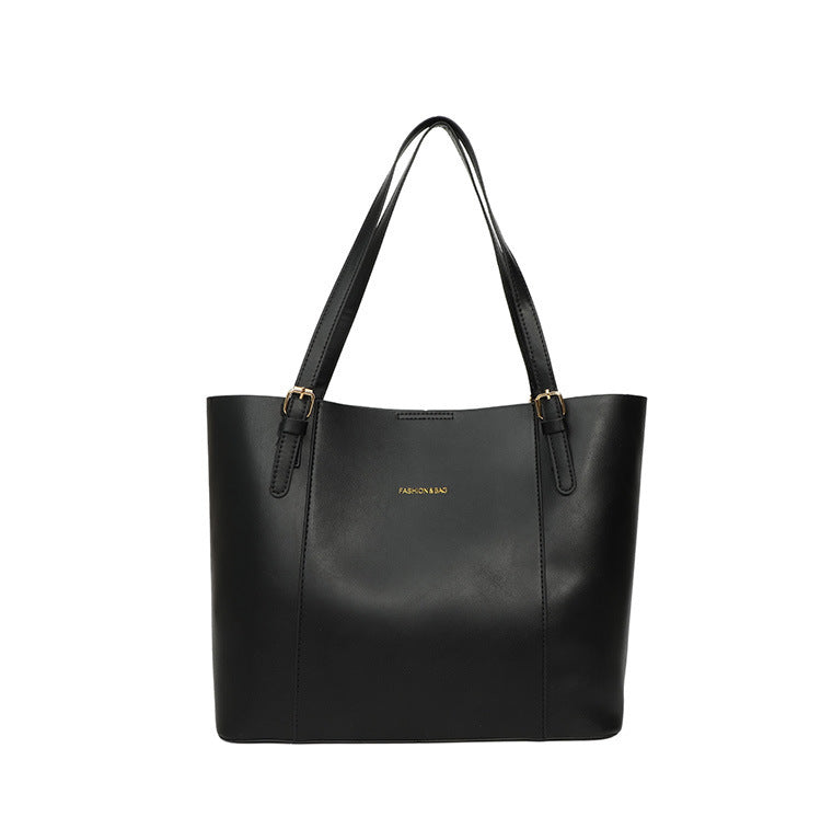 Sleek Minimalist Leather Tote Bag Stornfield