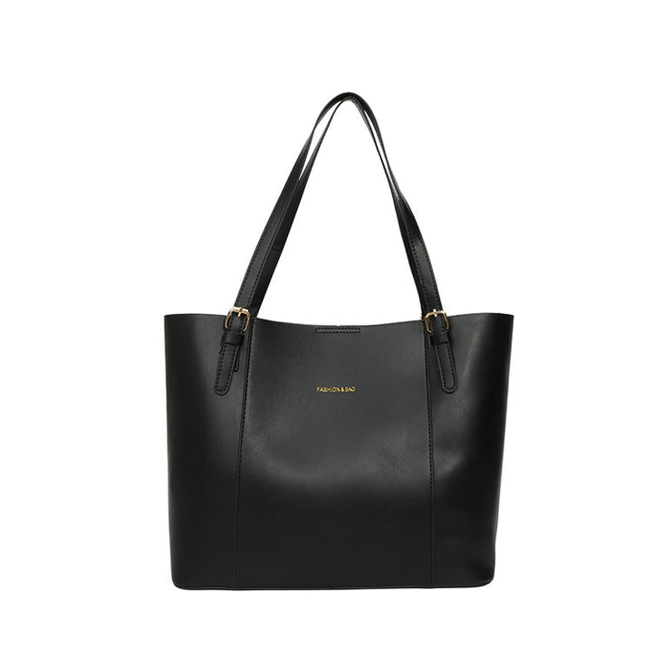 Sleek Minimalist Leather Tote Bag Stornfield