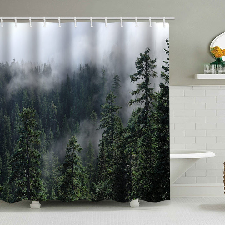 Forest Serenity Shower Curtain Stornfield