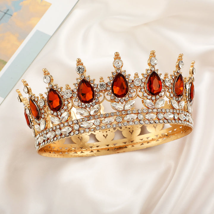 Ladies Luxurious Festive Crown with Shining Gemstones Stornfield