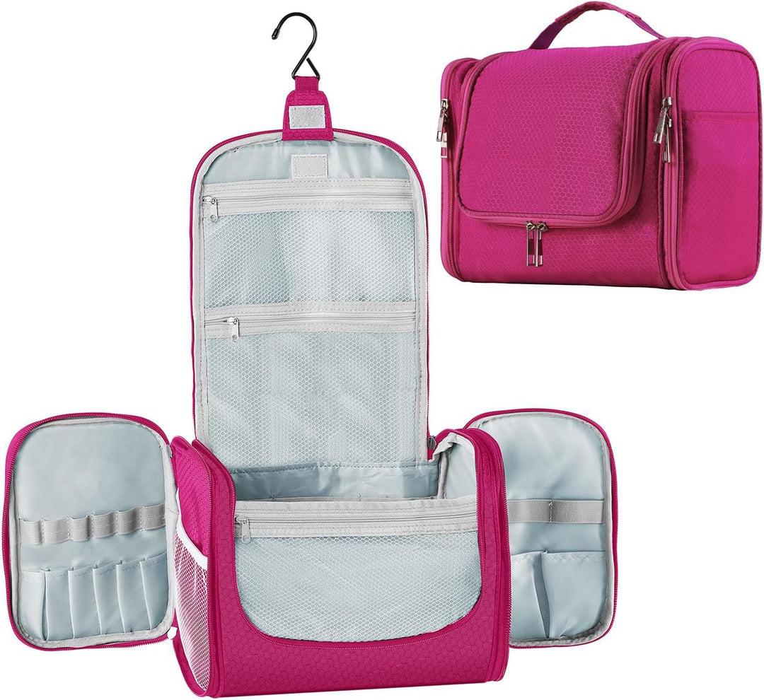 Cosmetic organizer with hooks and multiple compartments Stornfield