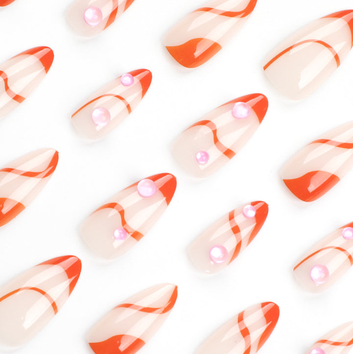 Artful Nail Extensions with Modern Accents Stornfield