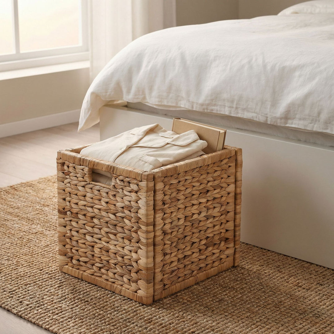 Practical storage basket made of braided material Stornfield