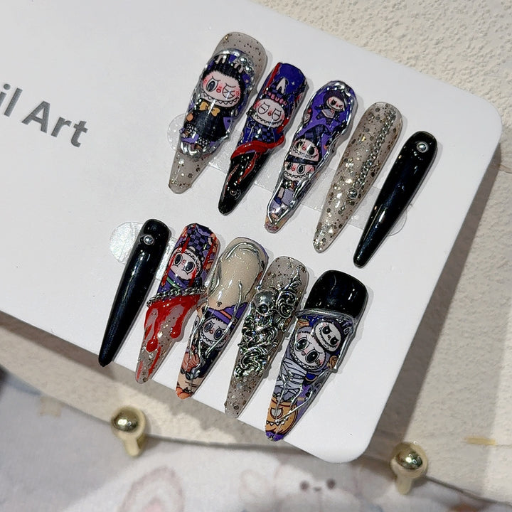 Whimsical Gothic Nail Art Tips