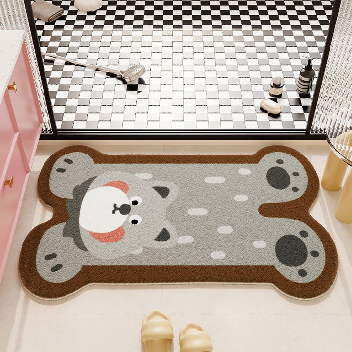 Soft Striped Bathroom Mat